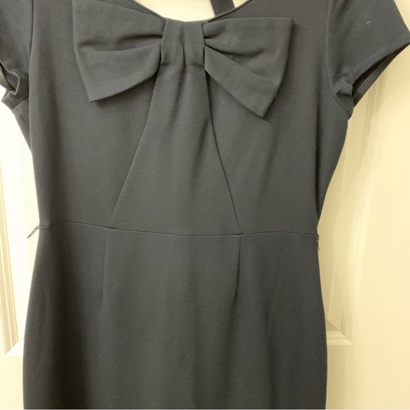 KATE SPADE Black Dress with Bow and Cap Sleeves - Picture 11 of 12